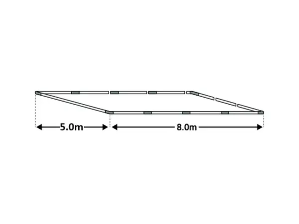 5x8m Cadru baza cort ECONOMY - Default Title