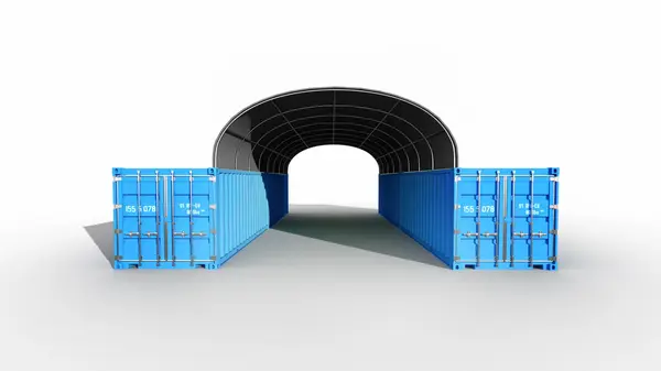 6x12 m Acoperisuri Container - 72m2 - gri - Default Title