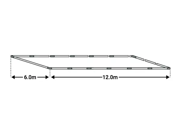 6x12m Cadru baza cort ECONOMY - Default Title