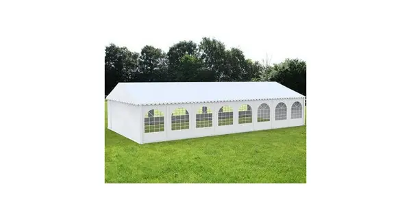 6X16 Cort evenimente economy, PVC ALB