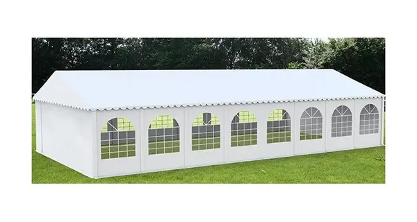 6X20M CORT EVENIMENTE ECONOMY, PVC ALB
