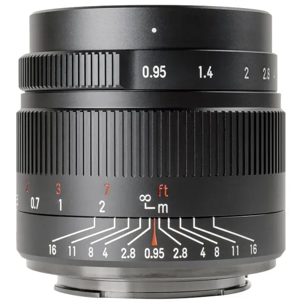 7Artisans Obiectiv manual 7Artisans, 35mm, F0.95, pentru Canon EOS-M mount, Negru