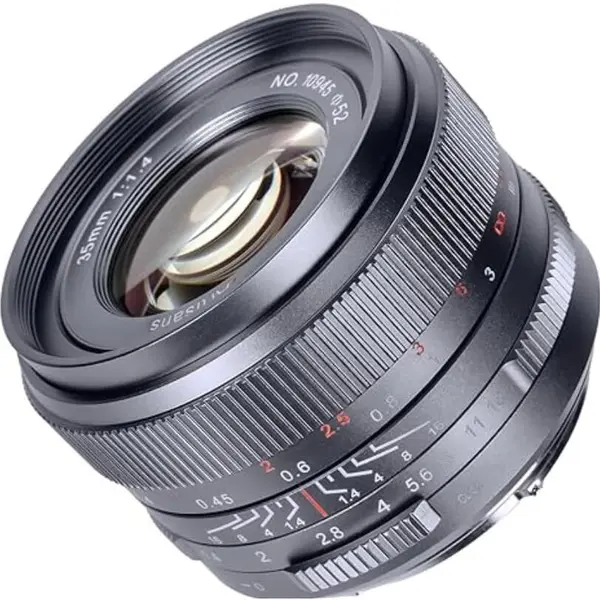 7Artisans Obiectiv Manual 7Artisans 35mm F1.4 Mark III Full Frame, Canon RF, Titanium-Grey