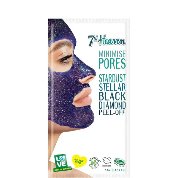 7th Heaven Stardust Stellar Black Diamond Peel Off Mask 10ml
