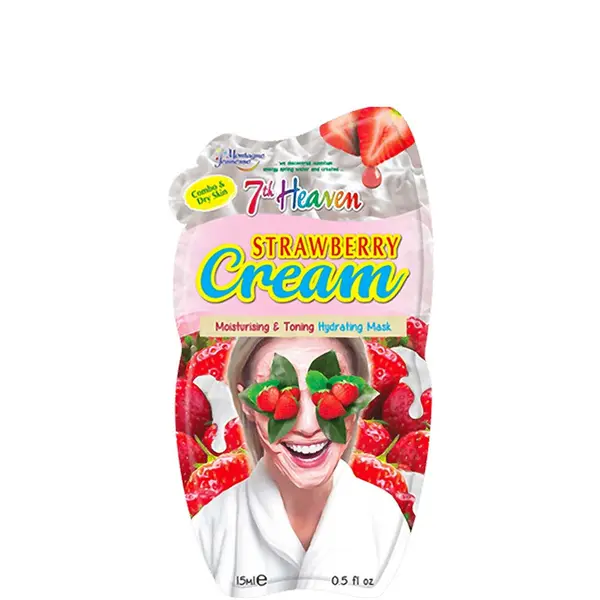 7th Heaven Strawberry Cream Moisturising Mask 15ml