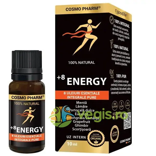 +8 Energy (8 Uleiuri Esentiale Integrale Pure) 10ml