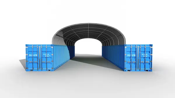 8x12 m Acoperisuri Container - 96m2 - gri - Default Title