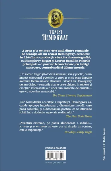 A avea si a nu avea | Ernest Hemingway
