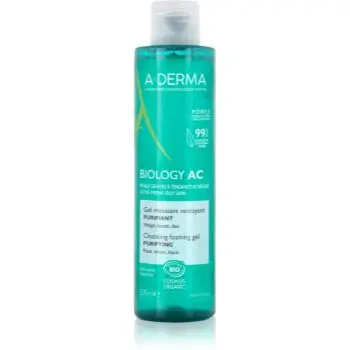 A-Derma Biology AC gel spumant de curatare pentru ten gras și mixt