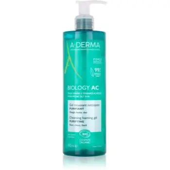 A-Derma Biology AC gel spumant de curatare pentru ten gras și mixt