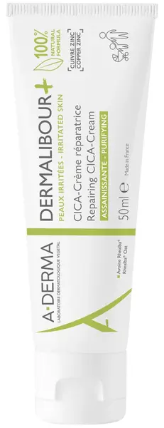 A-Derma Dermalibour+ Cremă reparatoare Cica, 50 ml