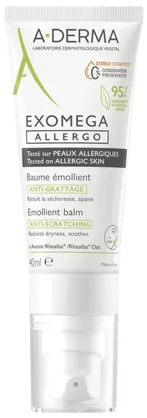 A-Derma Exomega Control Balsam emolient, cosmetice sterile, 40 ml