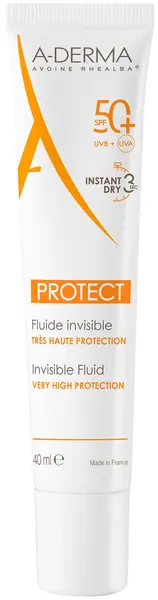 A-Derma Protect Fluid invizibil, SPF50+, 40ml