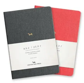 A Notebook for Bad Ideas: Red/Unlined: A Perfect Notebook in Which to Risk Imperfection, Hardcover/Hoxton Mini Press