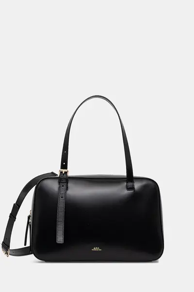 A.P.C. geantă crossbody pentru femei, din piele SAC VIRGINIE BOX