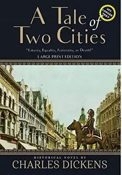 A Tale of Two Cities (Annotated, Large Print), Hardcover/Charles Dickens