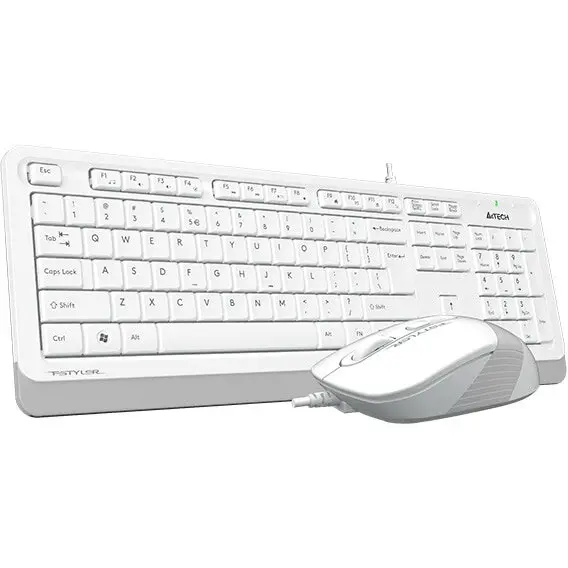 A4tech Kit tastatrura si mouse A4Tech F1010, Alb