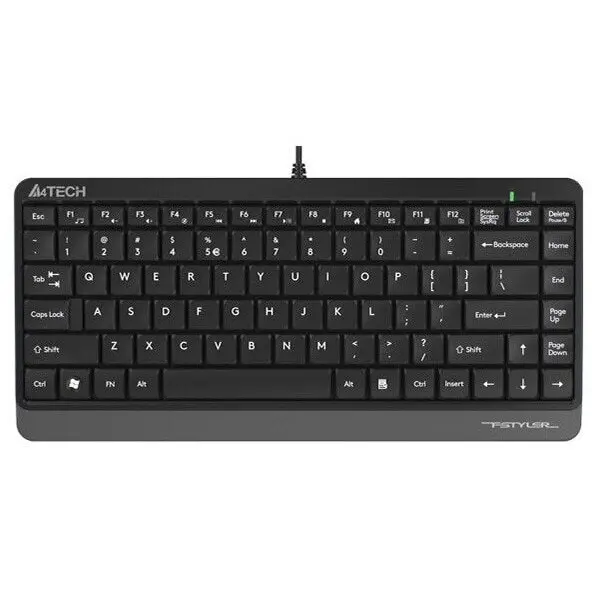 A4tech Tastatura compacta A4TECH, FStyler FK11, 12 taste rapide, rezistenta la stropire, Negru