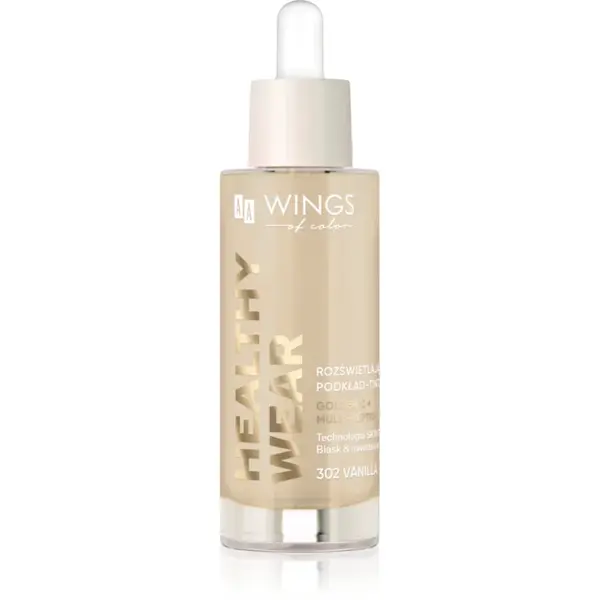 AA Wings of Color Healthy Wear Radiant Foundation makeup radiant cu hidratare culoare 302 Vanilla 30 ml