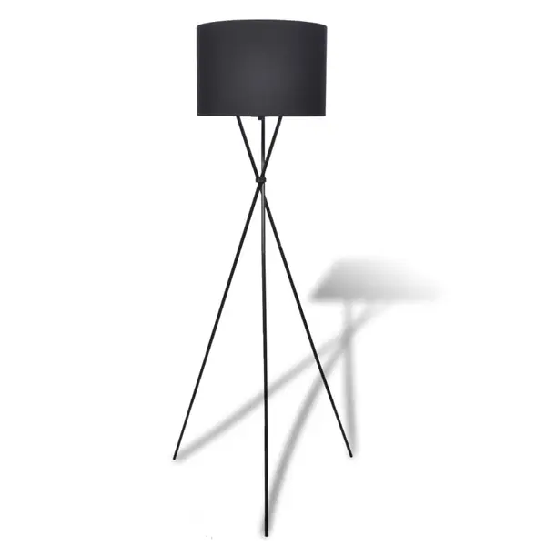 Abajur pentru lampa de podea cu suport inalt, negru