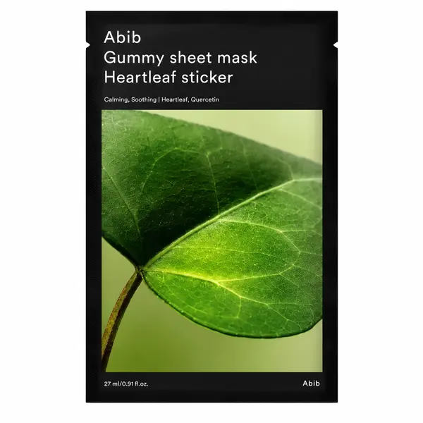 ABIB - Gummy Sheet Mask Heartleaf Sticker, 1 sheet