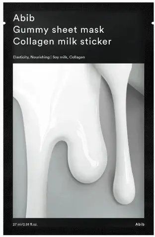 Abib Mască facială pe foaie Collagen Milk Sticker, 27 ml