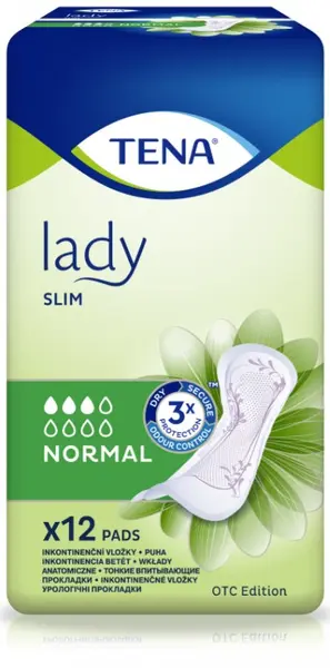 Absorbante femei Tena Lady - Slim Normal, 12 buc.