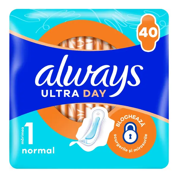 Absorbante Ultra Day, marimea 1, 40 bucati, Always