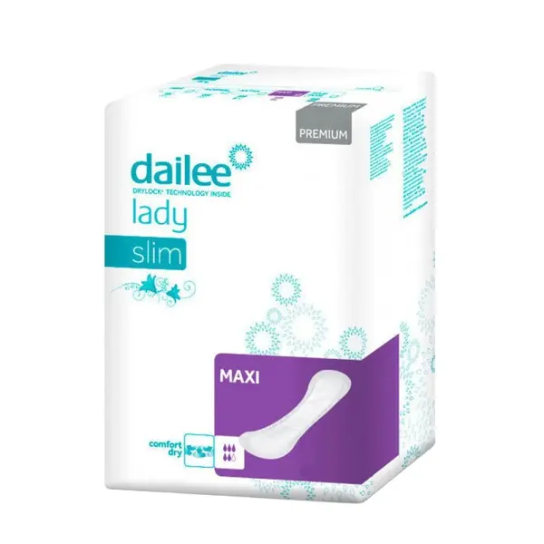 Absorbante Urologice Dailee Lady Premium Slim, 5 Picaturi, Maxi, 30 Bucati
