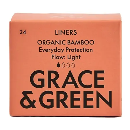 Absorbante zilnice din bambus organic, 24 bucati – Grace and Green