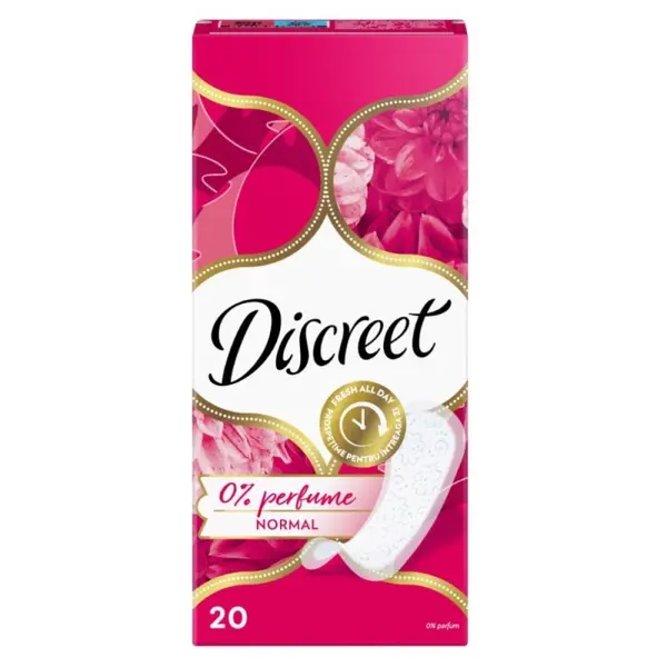 Absorbante Zilnice Discreet Normal Plus, 20 Bucati