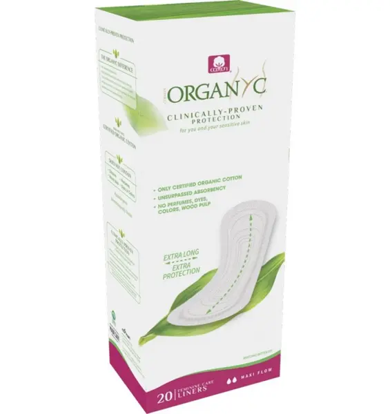 Absorbante zilnice MAXI din bumbac organic 20 buc