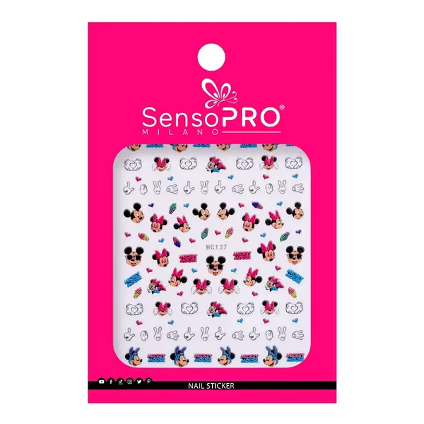 Abtibild Unghii SensoPRO Milano Cartoon Story, model HC-137