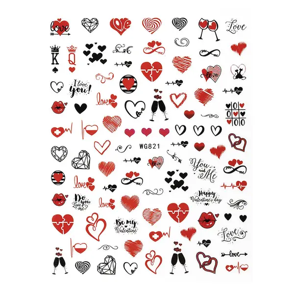 Abtibild Unghii SensoPRO Milano Cosmic Love, model WG821