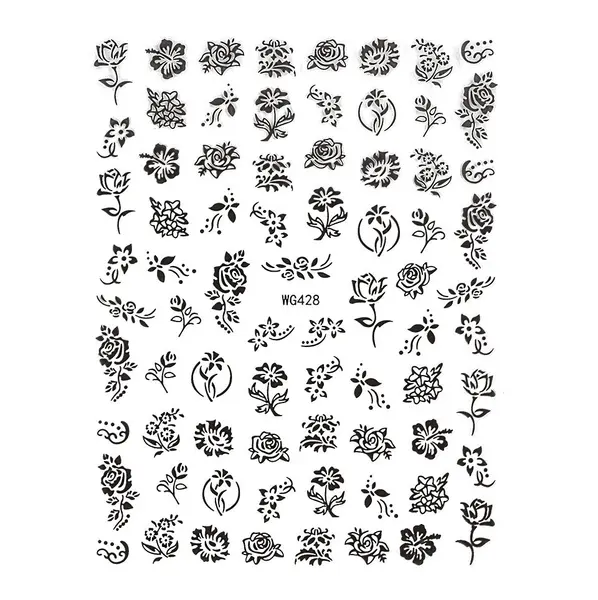 Abtibild Unghii SensoPRO Milano Flowers First, model WG428