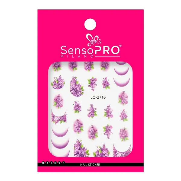 Abtibild Unghii SensoPRO Milano - Lilac Crown