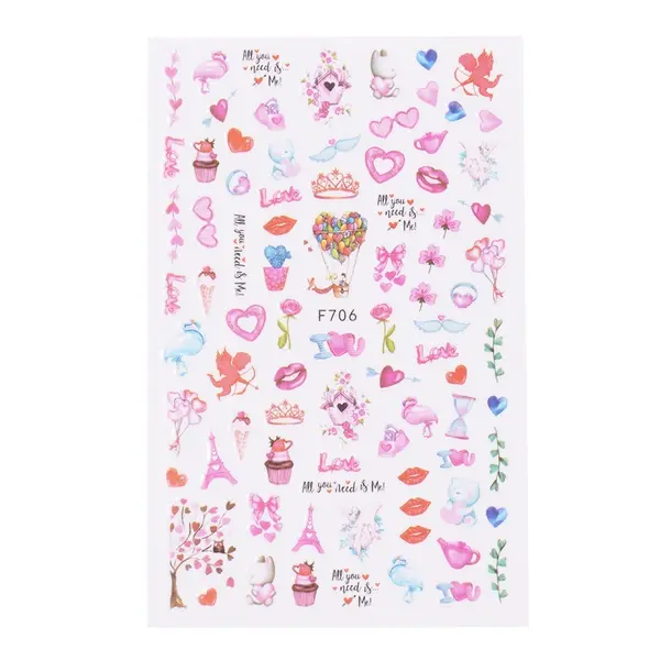 Abtibild Unghii SensoPRO Milano Love Bliss, model F706