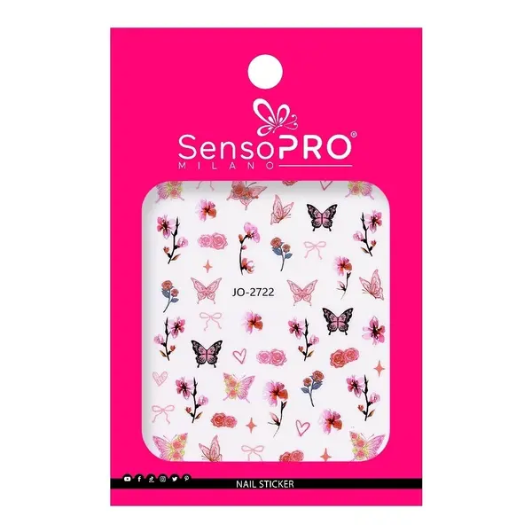 Abtibild Unghii SensoPRO Milano - Love Butterfly