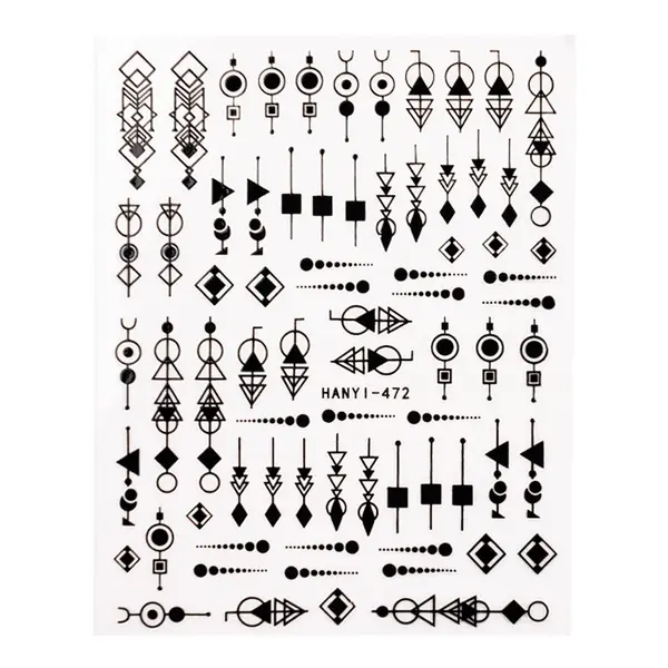 Abtibild Unghii SensoPRO Milano - Tribal Patterns