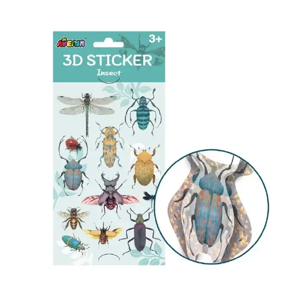 Abtibilduri 3D - Insecte, colectia Creatii Naturale