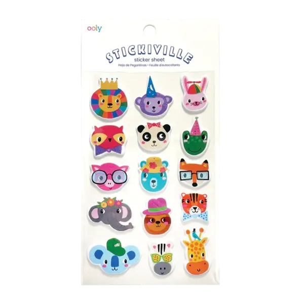 Abtibilduri pufoase Stickiville Party Animals