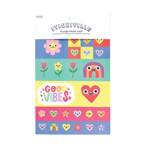 Abtibilduri Stickiville Happy Hearts - 10 pagini