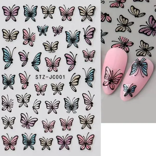Abtibilduri unghii Marquise, STICKER100, Multicolor