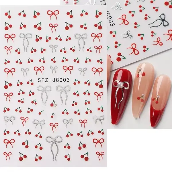 Abtibilduri unghii Marquise, STICKER98, Rosu