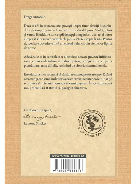 Academia austera | Lemony Snicket