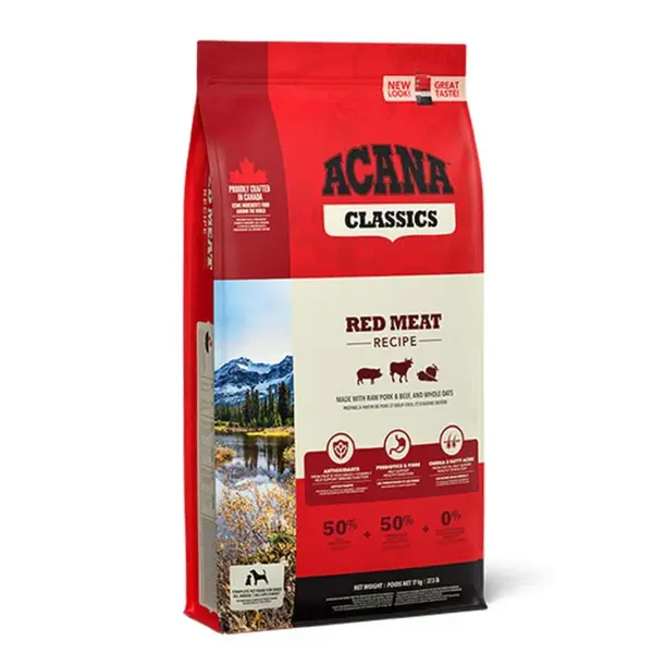 ACANA Classics Red, Vită și Porc, hrană uscată conținut redus cereale câini, 14.5kg 14.5kg