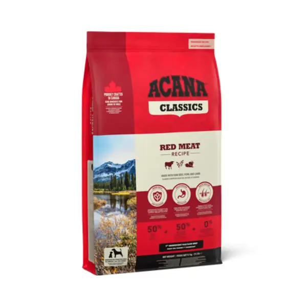 ACANA Classics Red, XS-XL, Vită și Porc, hrană uscată câini, 2kg