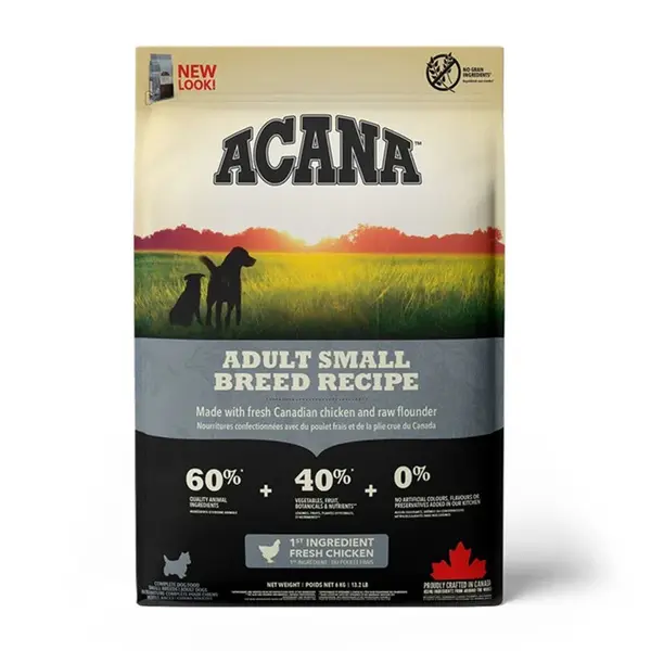 ACANA Heritage Adult Small Breed, hrană uscată fără cereale câini, 6kg 6kg