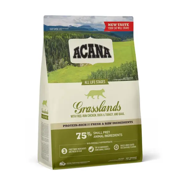 ACANA Highest Protein Grasslands, hrană uscată fără cereale pisici, 1.8kg 1.8kg