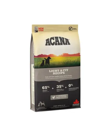 ACANA Light & Fit Dog hrana uscata caini adulti supraponderali 11.4 kg